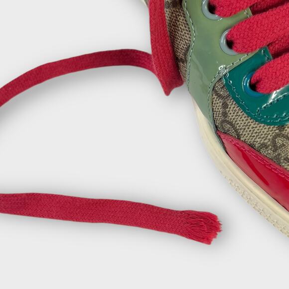 Gucci GG Supreme Monogram Patent Womens High Top Sneakers Size 36 - Picture 8 of 16